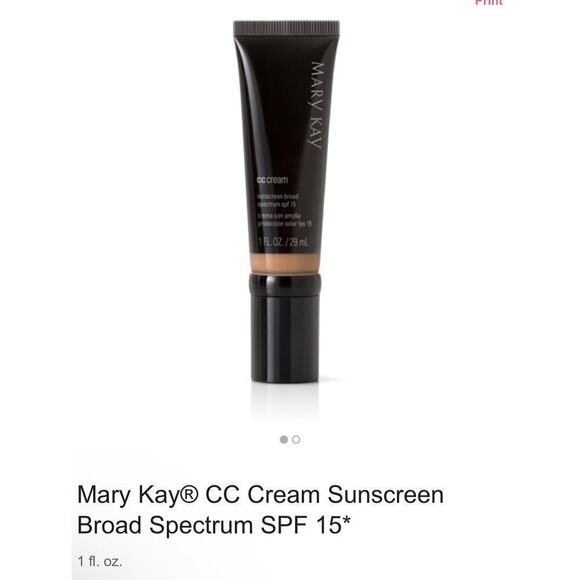 Mary Kay Other - Mary Kay CC Cream SPF 15 Shade Deep Makeup Cosmetics foundation concealer POC